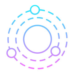 Atom Gradient Icon
