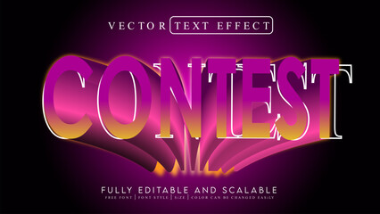 3D Text Effect _Fully Editable and Scalable Vector (Contest)