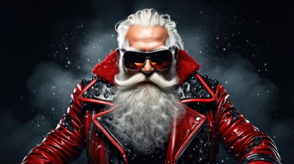 3 d render of a santa claus with beard and red hair in a fur suit and a white background.