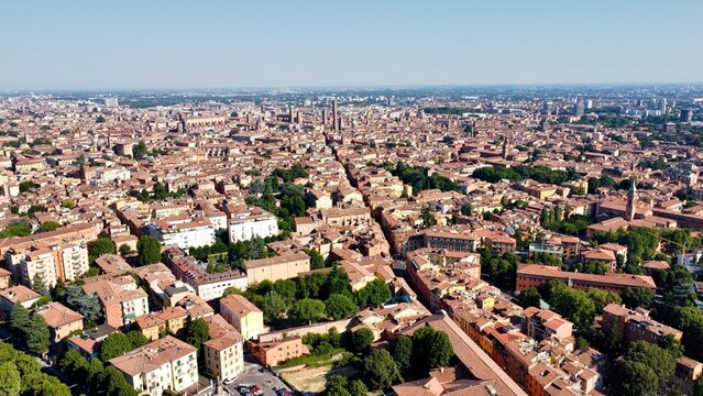 drone photo Bologna Italy Europe