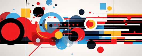 Abstract vibrant geometric background