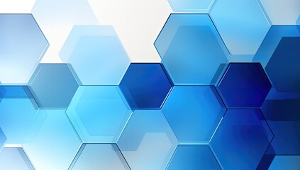Minimalist abstract background with hexagonal geometric shapes. Generative AI