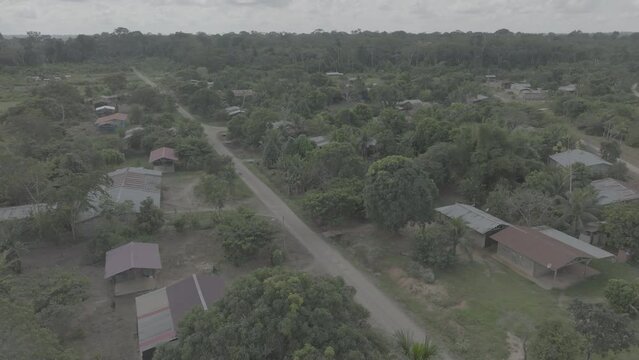 Small town in the rain forrest. Puerto Maldonado - Madre de dios, Peru.