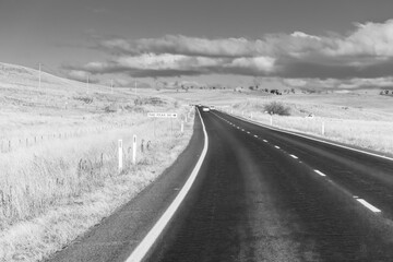 Road trippin through the dry countryside