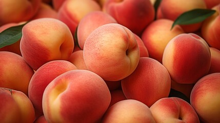 peaches at the market