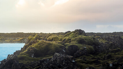 sunset in the Icelandic countryside