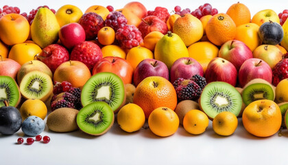A vibrant collection of juicy, ripe fruit for healthy snacking generated by AI
