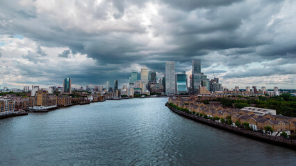 Obraz premium panorama of the financial district of London