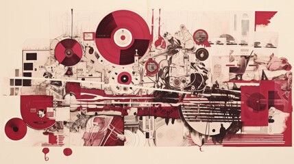 graffiti abstract graphic design collage Art Music Pop culture Record