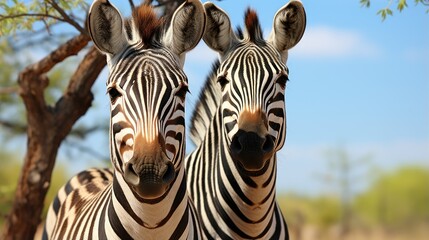 A zebra pair grooming each other coats photo.UHD wallpaper