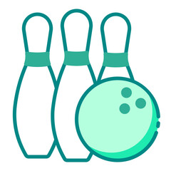 Bowling green color icon