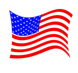 Fototapeta premium USA country flag illustration