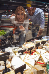 Couple at the supermarket