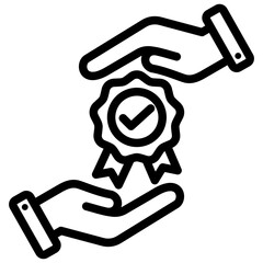 Quality Management Outline Icon