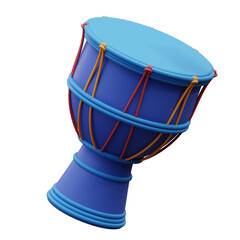 Fototapeta na wymiar 3d illustration of the jimbe musical instrument