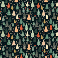 Beautiful Holiday Trees Pattern