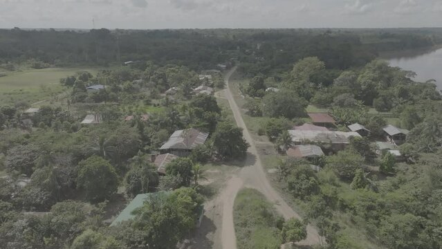 Small town in the rain forrest. Puerto Maldonado - Madre de dios, Peru.