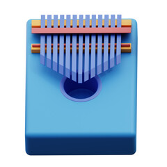 3d illustration of kalimba