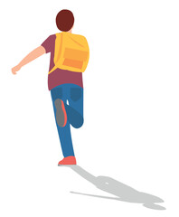 Obraz premium vector illustration of students in different postures