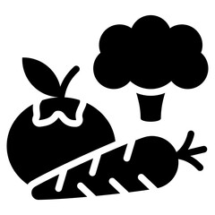 Vegetables Glyph Icon
