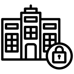 Private Company Outline Icon