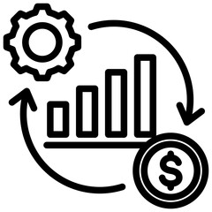 Business Cycle Outline Icon