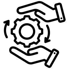 Process Outline Icon