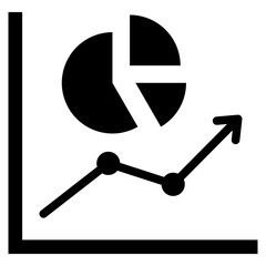 Market Share Glyph Icon