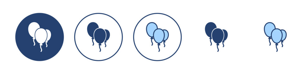 Balloon icon vector. Party balloon sign and symbol