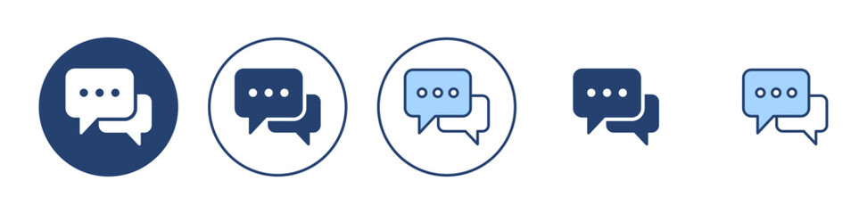 Chat icon vector. speech bubble sign and symbol. comment icon. message