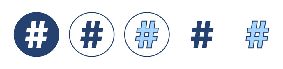 Hashtag icon vector. hashtag sign and symbol