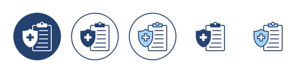 Deurstickers Medical insurance icon vector. health insurance sign and symbol © avaicon