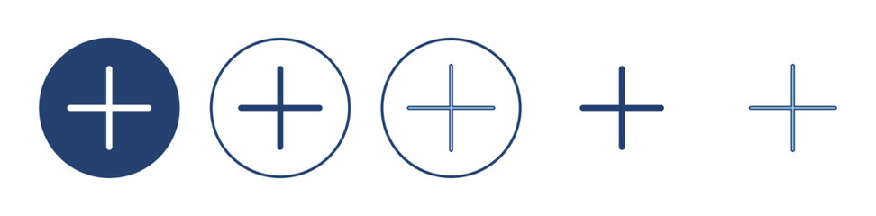 Obraz premium Plus icon vector. Add plus sign and symbol