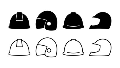 Helmet icon vector. safety helmet icon