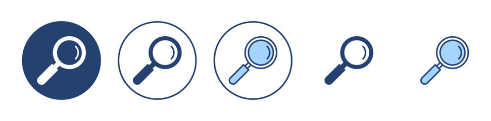 Search icon vector. search magnifying glass sign and symbol