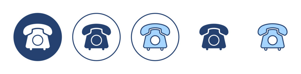 Telephone icon vector. phone sign and symbol