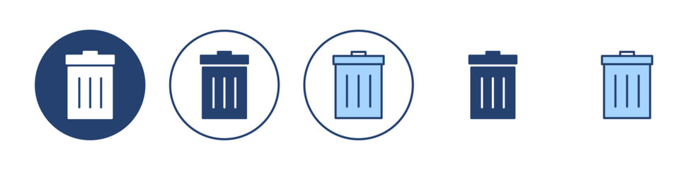 Trash icon vector. trash can icon. delete sign and symbol.