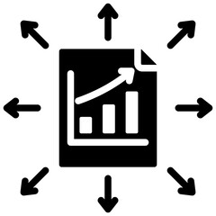 Data Dissemination Glyph Icon