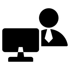 It Personnel Glyph Icon