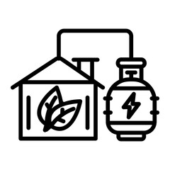 biogas factory icon