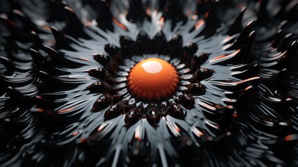 ferrofluid background with film negative colors and highly textured. Generative AI