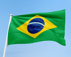 FLAG OF THE COUNTRY BRAZIL