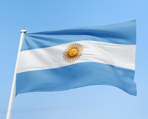 FLAG OF THE COUNTRY ARGENTINA