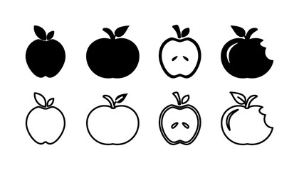 Apple icon vector. apple symbol