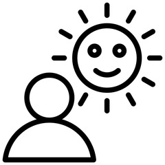Optimism Outline Icon