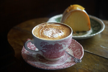 cup of cappuccino coffee