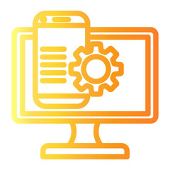 Fototapeta premium responsive design icon