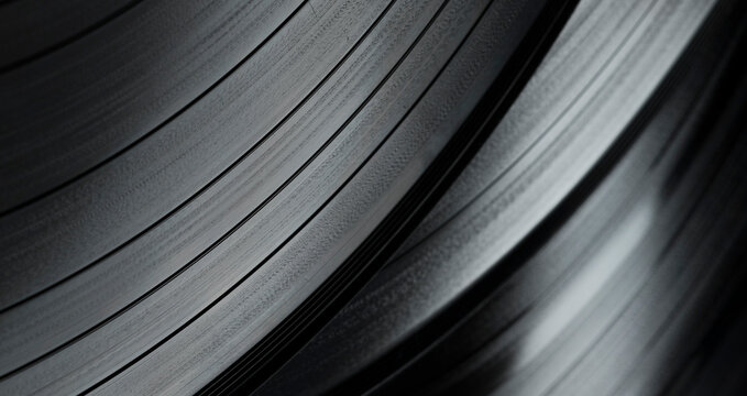 abstract music show party dj background with vinyl disc.close-up of vinyl record for background