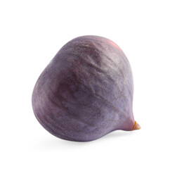 Whole ripe fresh fig isolated on white