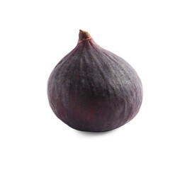Whole ripe fresh fig isolated on white